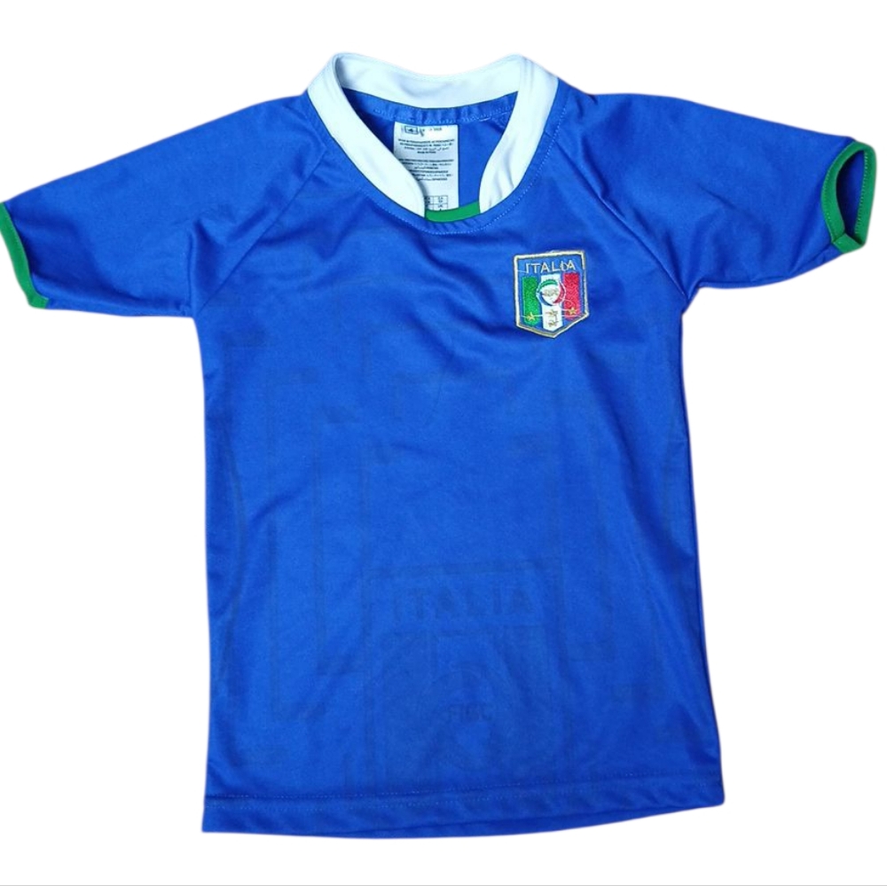 Italia FIGC Kids 4t Short‎ Sleeve Soccer Jersey